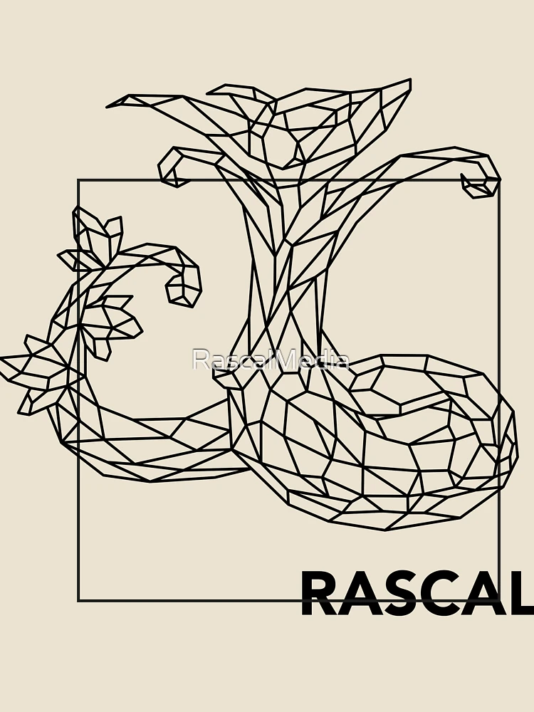 Thumbnail 4 von 4, Locker geschnittenes T-Shirt, Polygon Serpiroyal Rascal designt und verkauft von RascalMedia.