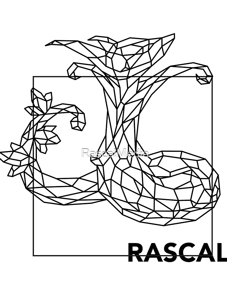 Thumbnail 7 von 7, Oversized T-Shirt, Polygon Serpiroyal Rascal designt und verkauft von RascalMedia.