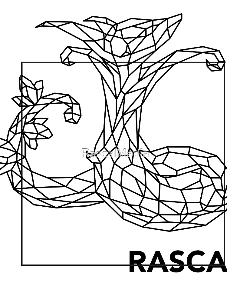 Thumbnail 3 von 3, Tuch, Polygon Serpiroyal Rascal designt und verkauft von RascalMedia.