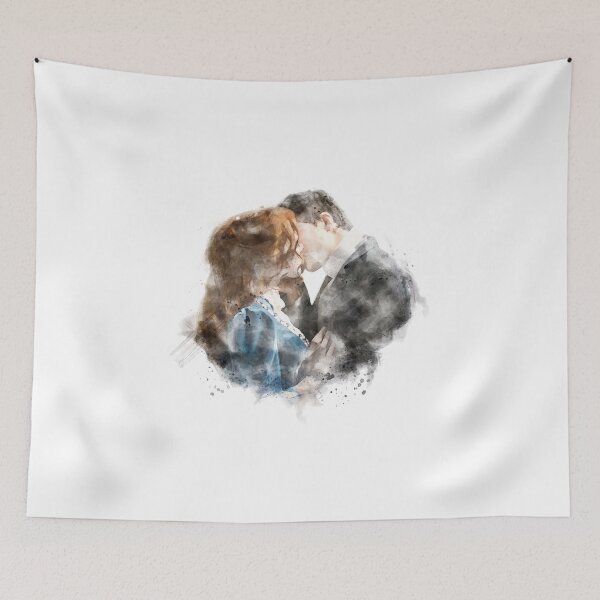 Item preview, Anne with an E watercolor- Anne shirley and Gilbert blythe  designed and sold by carolam.