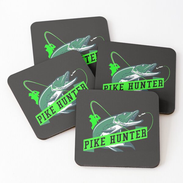 Item preview, Pike hunter predatory fish angler sport fisherman designed and sold by Twinstyle.