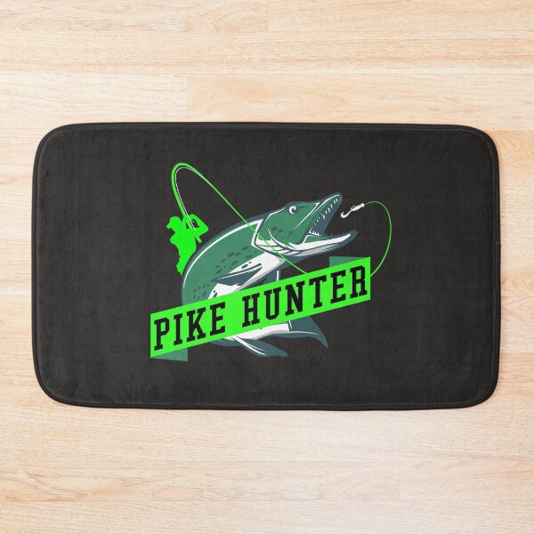 Item preview, Pike hunter predatory fish angler sport fisherman designed and sold by Twinstyle.