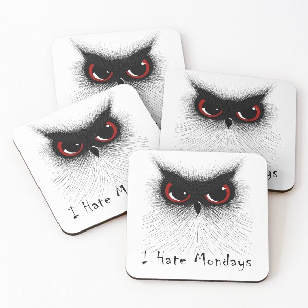 Item preview, I Hate Mondays Irritable Owl Syndrome Themed Gifts designed and sold by WG-Factory.
