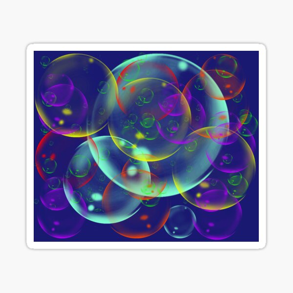 I wandered freely as a Bubble Sticker