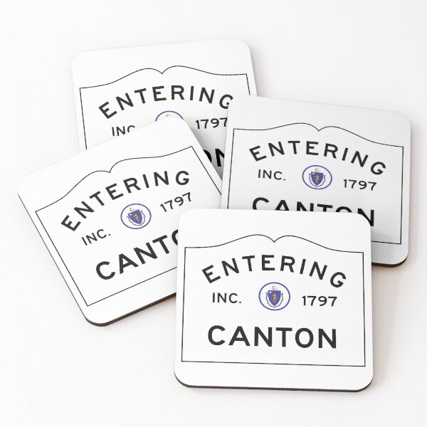 Item preview, Entering Canton Massachusetts - Commonwealth of Massachusetts Road Sign  designed and sold by NewNomads.