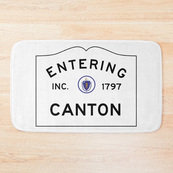 Item preview, Entering Canton Massachusetts - Commonwealth of Massachusetts Road Sign  designed and sold by NewNomads.