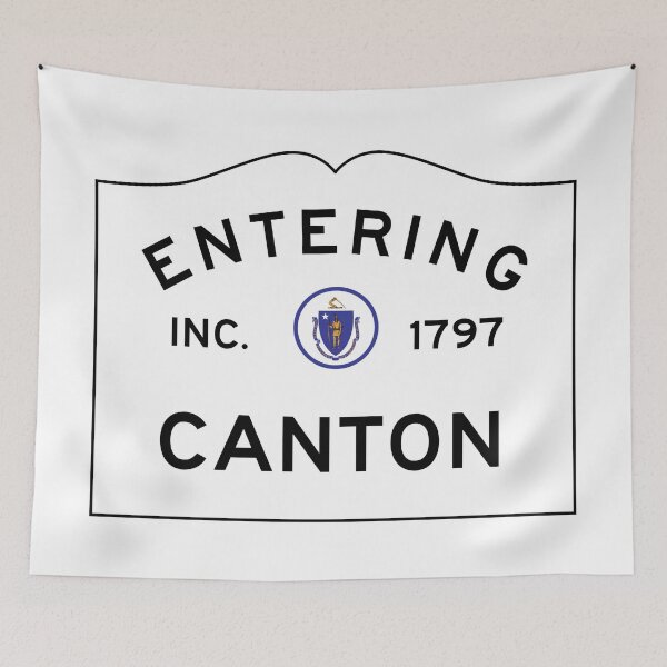 Item preview, Entering Canton Massachusetts - Commonwealth of Massachusetts Road Sign  designed and sold by NewNomads.