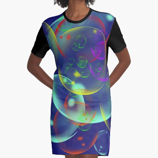 I wandered freely as a Bubble Graphic T-Shirt Dress
