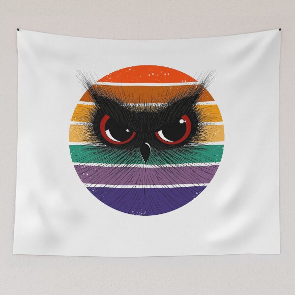 Item preview, Owl Themed Irritable Owl Syndrome Retro designed and sold by WG-Factory.