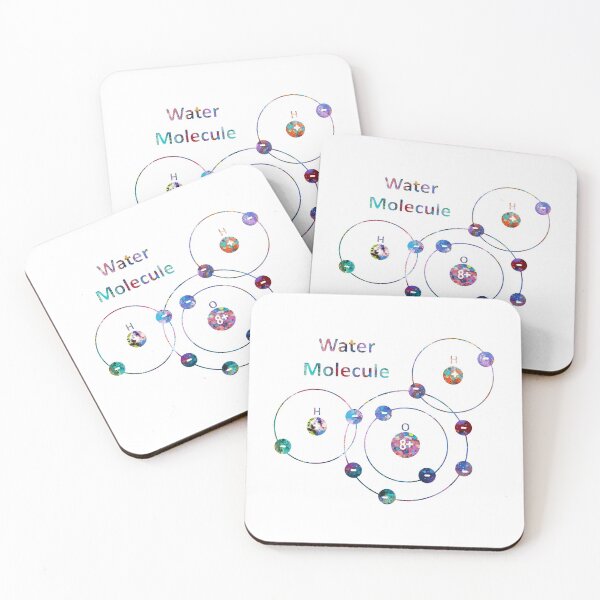 Item preview, Water Molecule Formula designed and sold by EvasDreams.