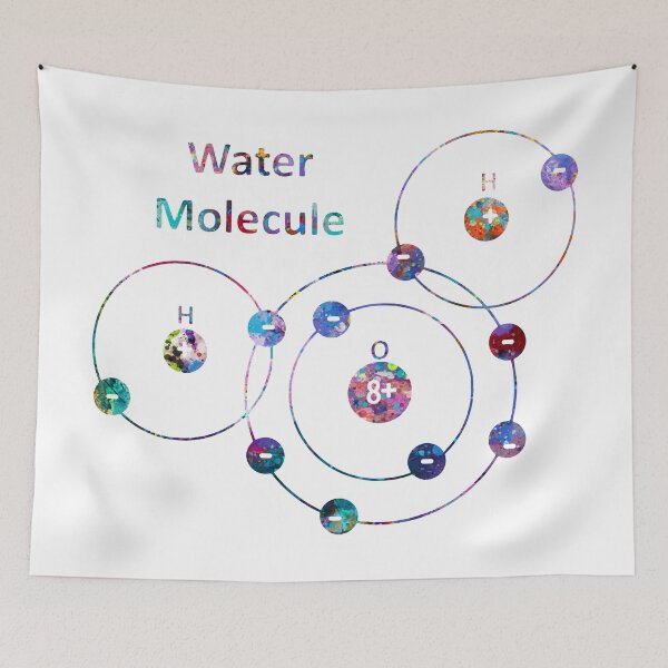 Item preview, Water Molecule Formula designed and sold by EvasDreams.