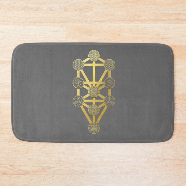 Item preview, The Tree of life kabbalah gold sacred geometry judaism protection symbol designed and sold by Michallandsberg.