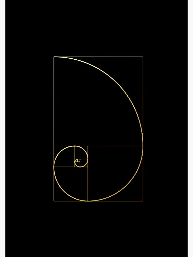 Ensemble De Fibonacci Golden Ratio Spirale Pour Les Logos Et Les