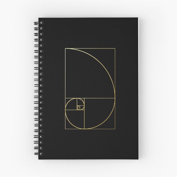 Item preview, Fibonacci Golden Ratio gold spiral sacred geometry sequence science code phi designed and sold by Michallandsberg.