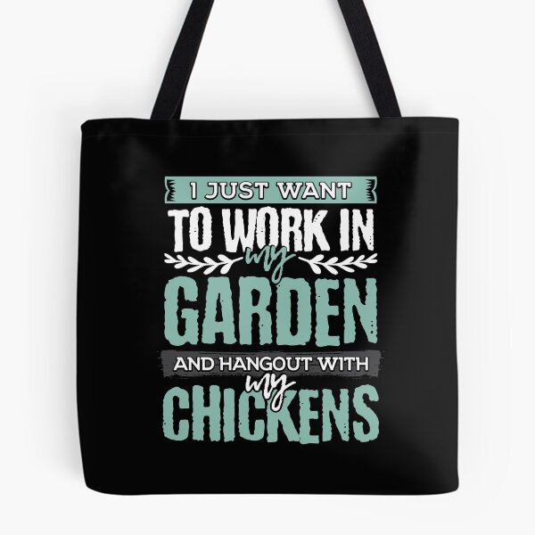 Item preview, Work in Garden Hangout with Chickens Chicken Gardener Gifts designed and sold by Maljonic.