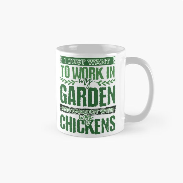 Item preview, Work in Garden Hangout with Chickens Chicken Gardener Gifts designed and sold by Maljonic.