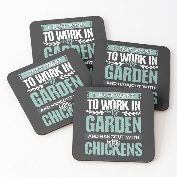 Item preview, Work in Garden Hangout with Chickens Chicken Gardener Gifts designed and sold by Maljonic.