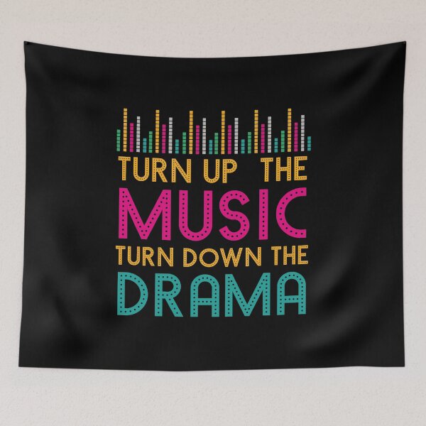 Item preview, Turn Up Music Turn Down Drama Party Dancing Gift designed and sold by haselshirt.