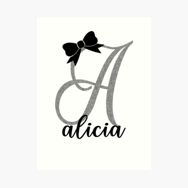 Alicia Name Art Prints | Redbubble