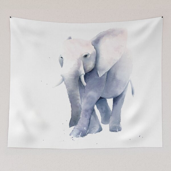 Item preview, Elephant in watercolor designed and sold by coraeklund.