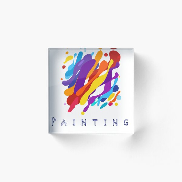 Painting design by Intus international Acrylic Block