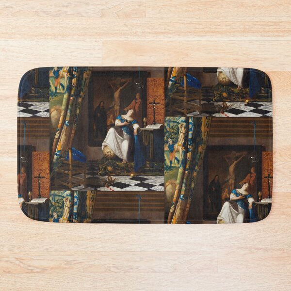 Item preview, Allegory of the Catholic Faith (ca.1670–1672)  by 17th-century Dutch painter Johannes Vermeer. designed and sold by Vintage Designs +.