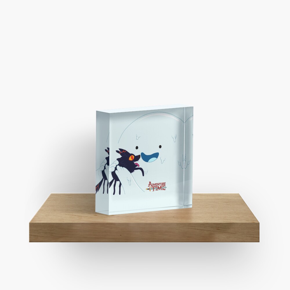 Snow Golem and Fire Pup Acrylic Block