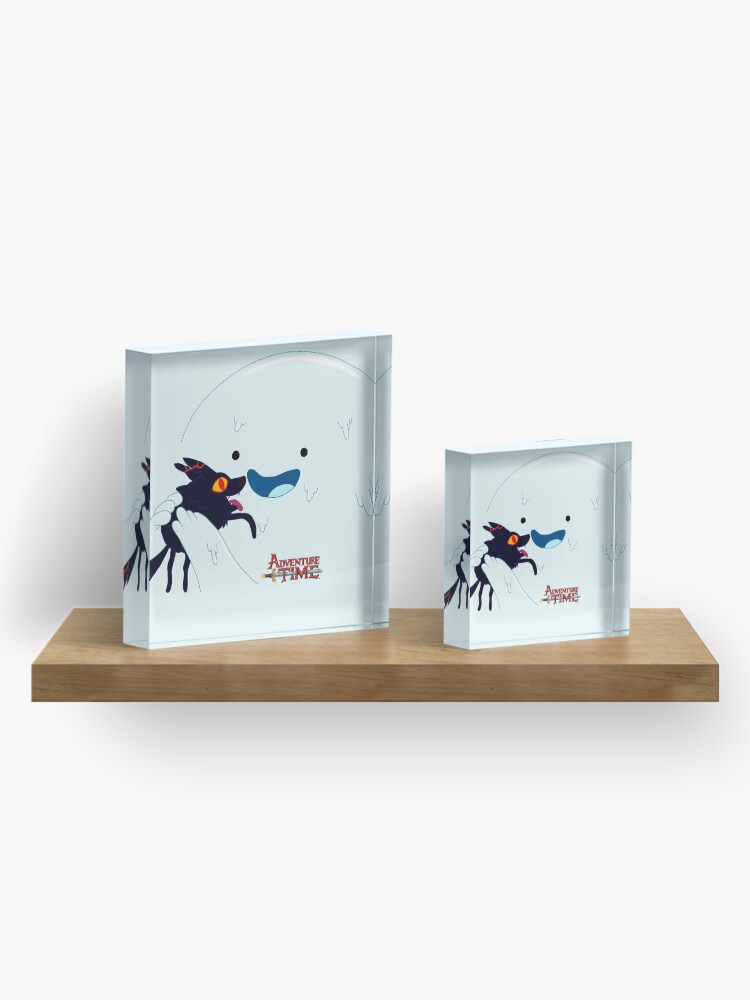Alternate view of Snow Golem and Fire Pup Acrylic Block
