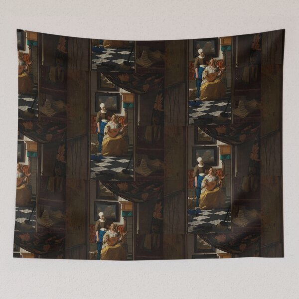 Item preview, The Love Letter (ca. 1669 –1670) by 17th-century Dutch painter Johannes Vermeer. designed and sold by Vintage Designs +.