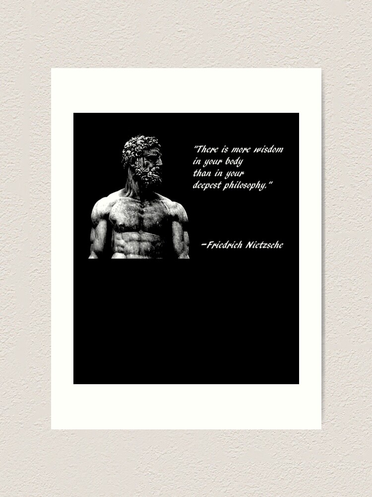 Photo Art Print Gift Motivation The Wisdom of Friedrich Nietzsche Poster