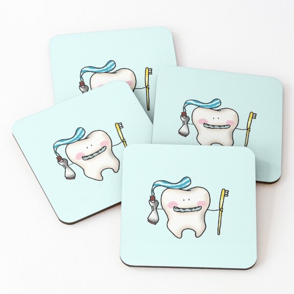 Item preview, cute white tooth cartoon designed and sold by CuteCartoon.