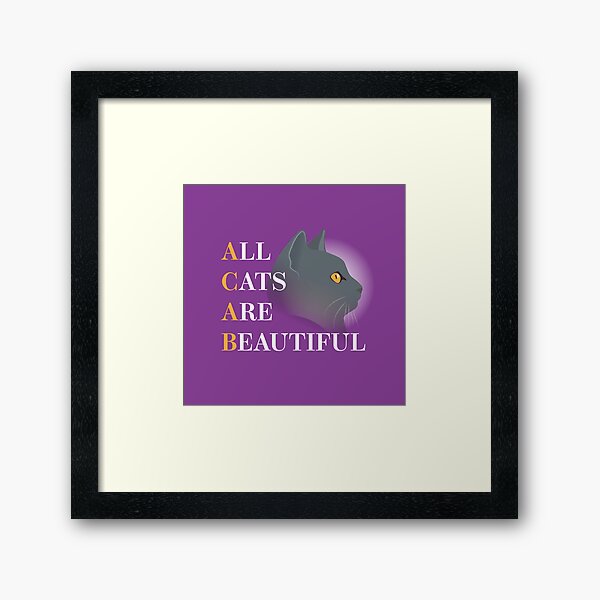 Item preview, All Cats Are Beautiful designed and sold by OwlishArts.