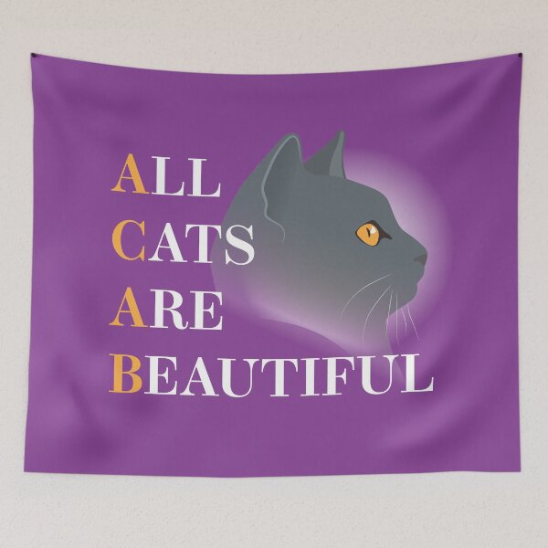 Item preview, All Cats Are Beautiful designed and sold by OwlishArts.