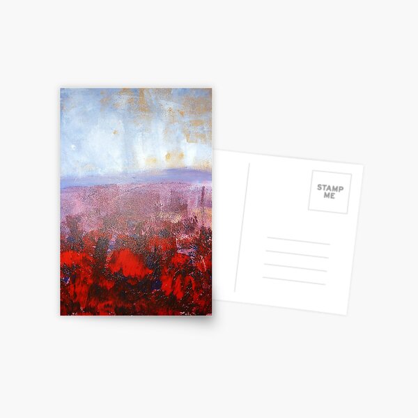 Evening Grass Fire Postcard