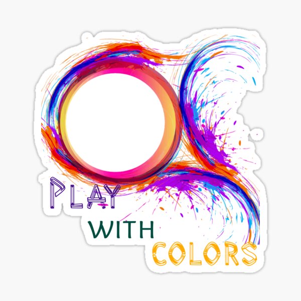 Colorful design by Intus international Sticker