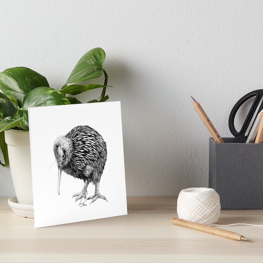 Lamina Artistica Ilustracion De Kiwi Bebe De Lisa Mona Redbubble