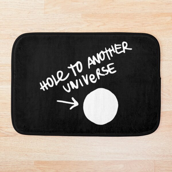 Hole to another dimension (white) Bath Mat