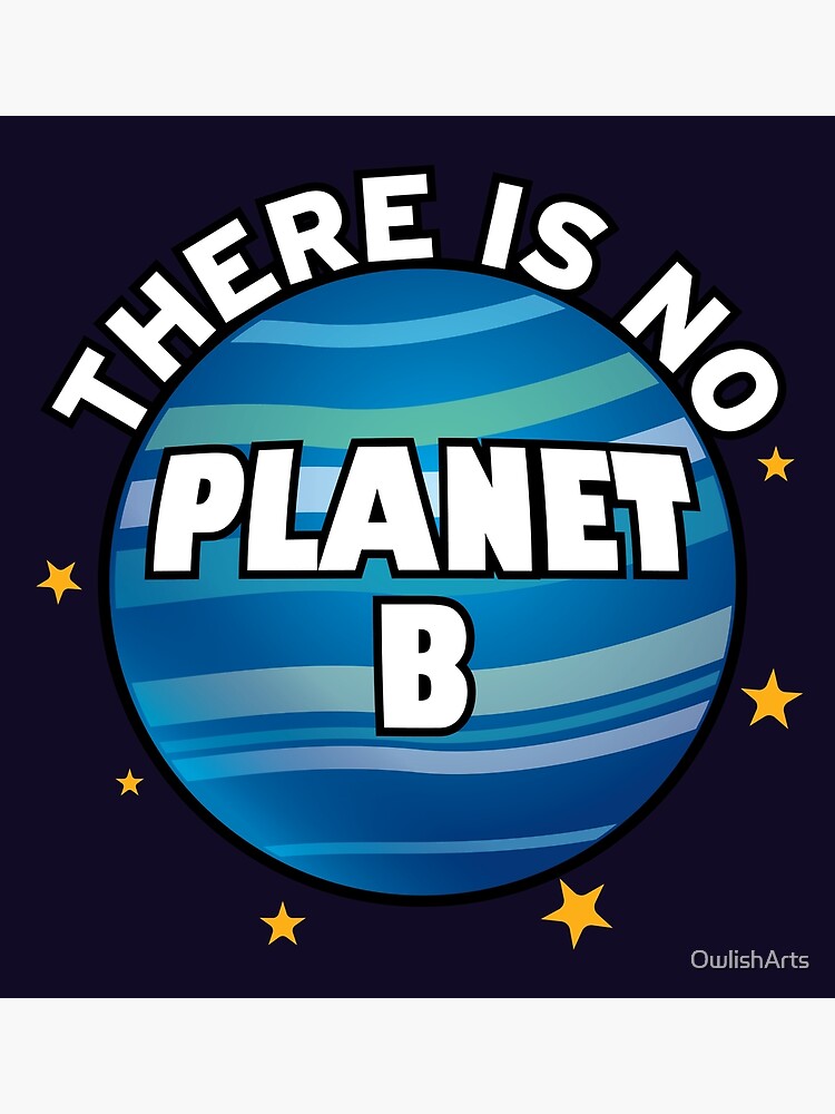 "There Is No Planet B" Poster For Sale By OwlishArts | Redbubble