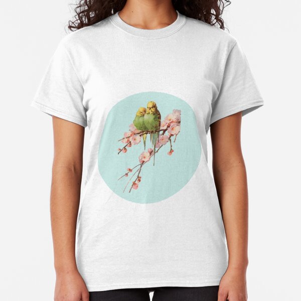 Budgie Galore Powder Blue Classic T-Shirt