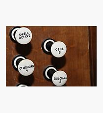 Organ stops Photographic Print