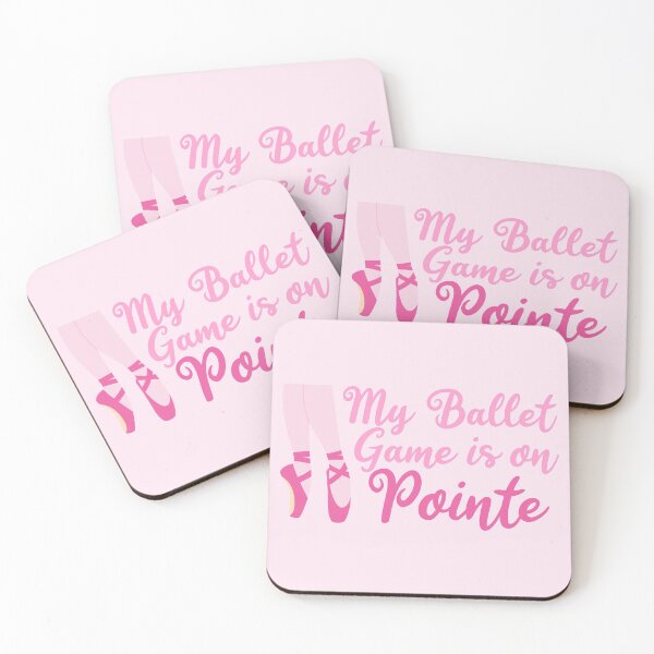 Item preview, My Ballet Game is On Pointe Pink Ballet Slippers designed and sold by Epic Love Designs.