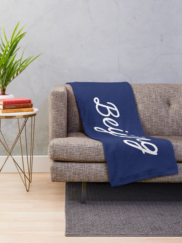 Thumbnail 2 of 6, Throw Blanket, Beijing Script designed and sold by npdstudio.