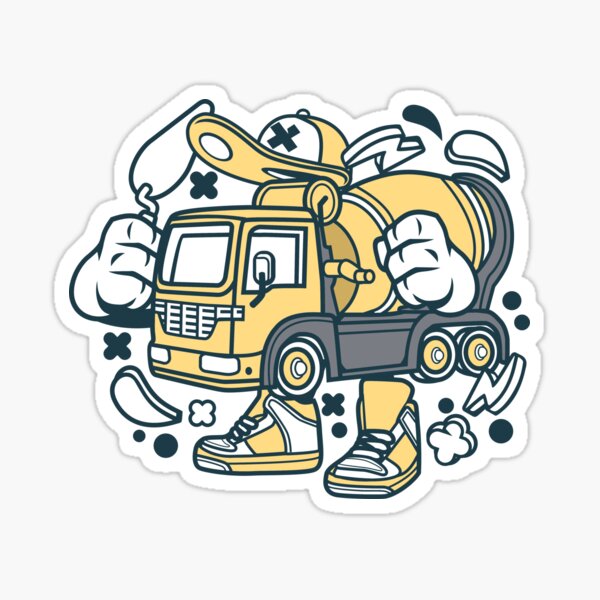 Cement Mixer Stickers | Redbubble