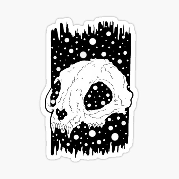 Skull & Space Sticker