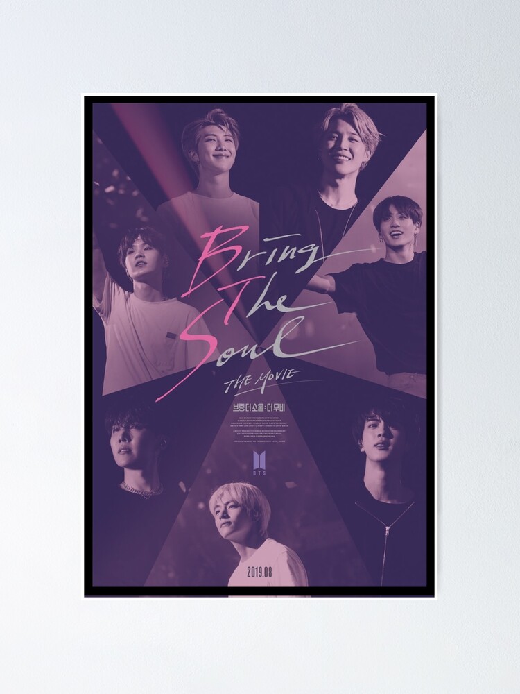 Bts Bring The Soul Movie Poster Poster By Moonbebedesigns Redbubble