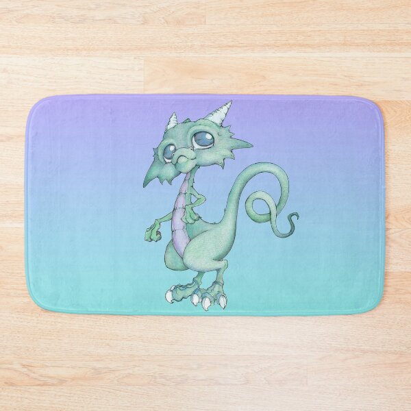 Item preview, Silly Blue Green Dragon designed and sold by bittybiteyones.