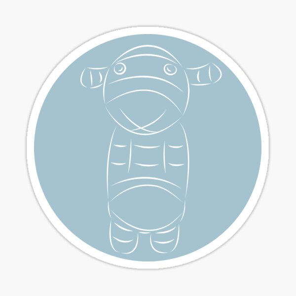 Sock Creature Cornflower Sticker