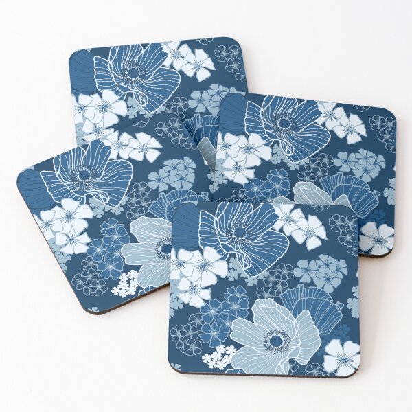 Item preview, Classic Blue Poppies designed and sold by nadyanadya.