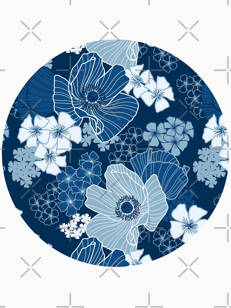 Classic Blue Poppies by nadyanadya
