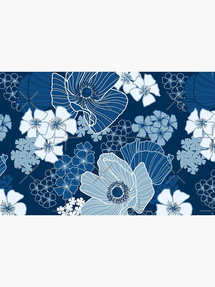 Classic Blue Poppies by nadyanadya
